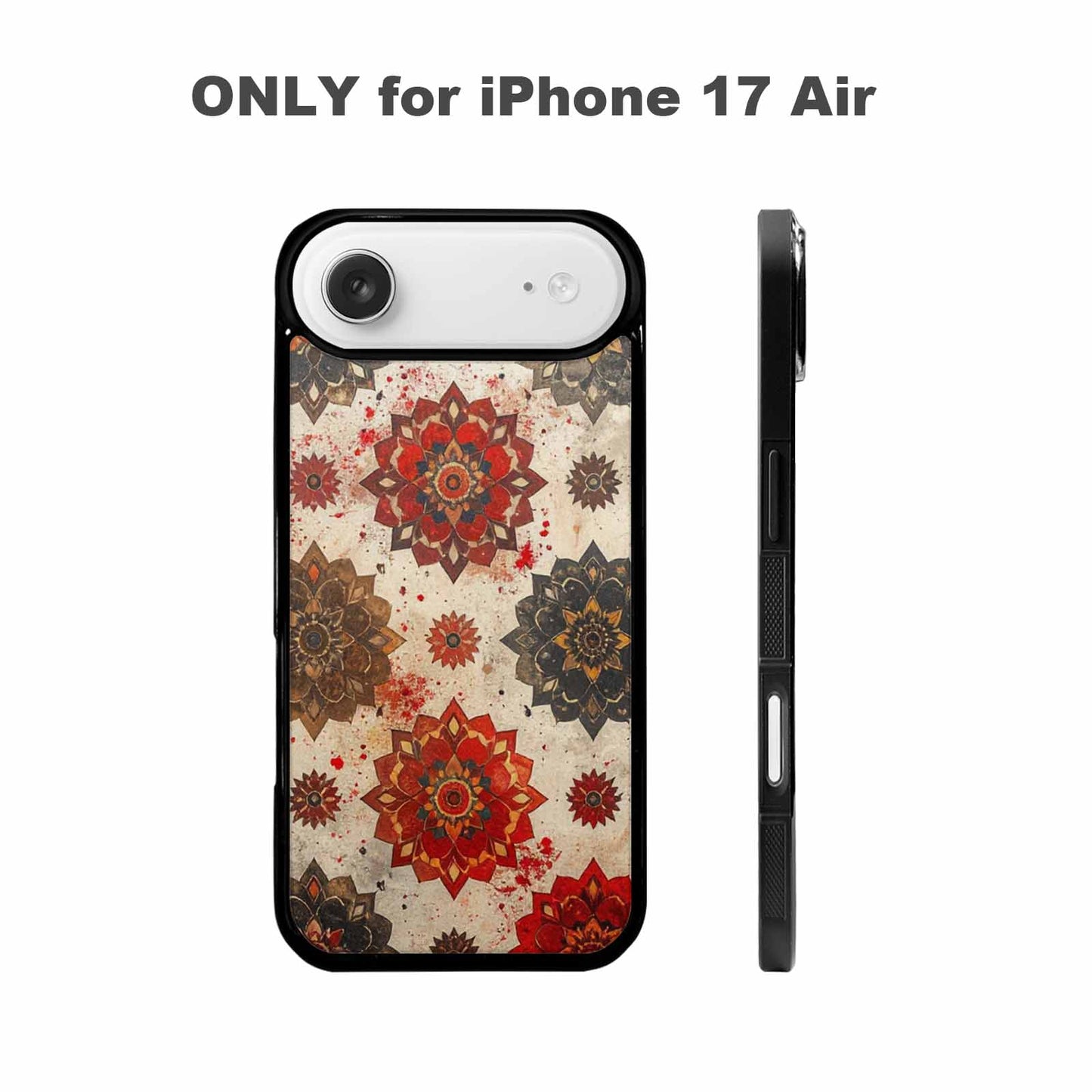 iPhone 17 Air Case — Small Mandala Pattern Randomly Varying Floral, Customized Protective Case