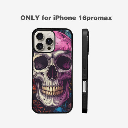 iPhone 16 Pro Max Case — Mushroom Skull, Customized Protective Case