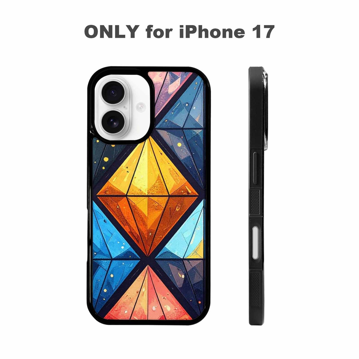 iPhone 17 Case — Vintage Summer Diamond Retro Vintage, Custom Art Phone Cover