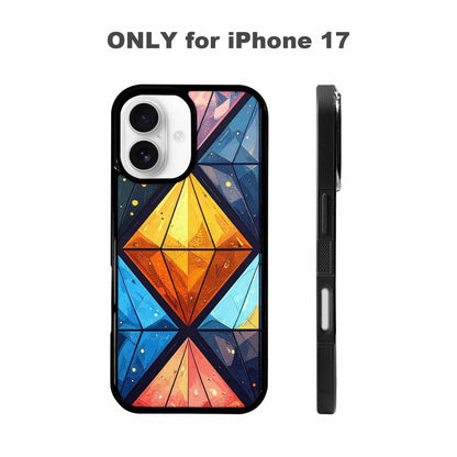 iPhone 17 Case — Vintage Summer Diamond Retro Vintage, Custom Art Phone Cover
