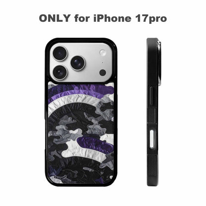 iPhone 17 Pro Case — Vivid Camo Asexual Pride Camo, Custom Made Phone Cover