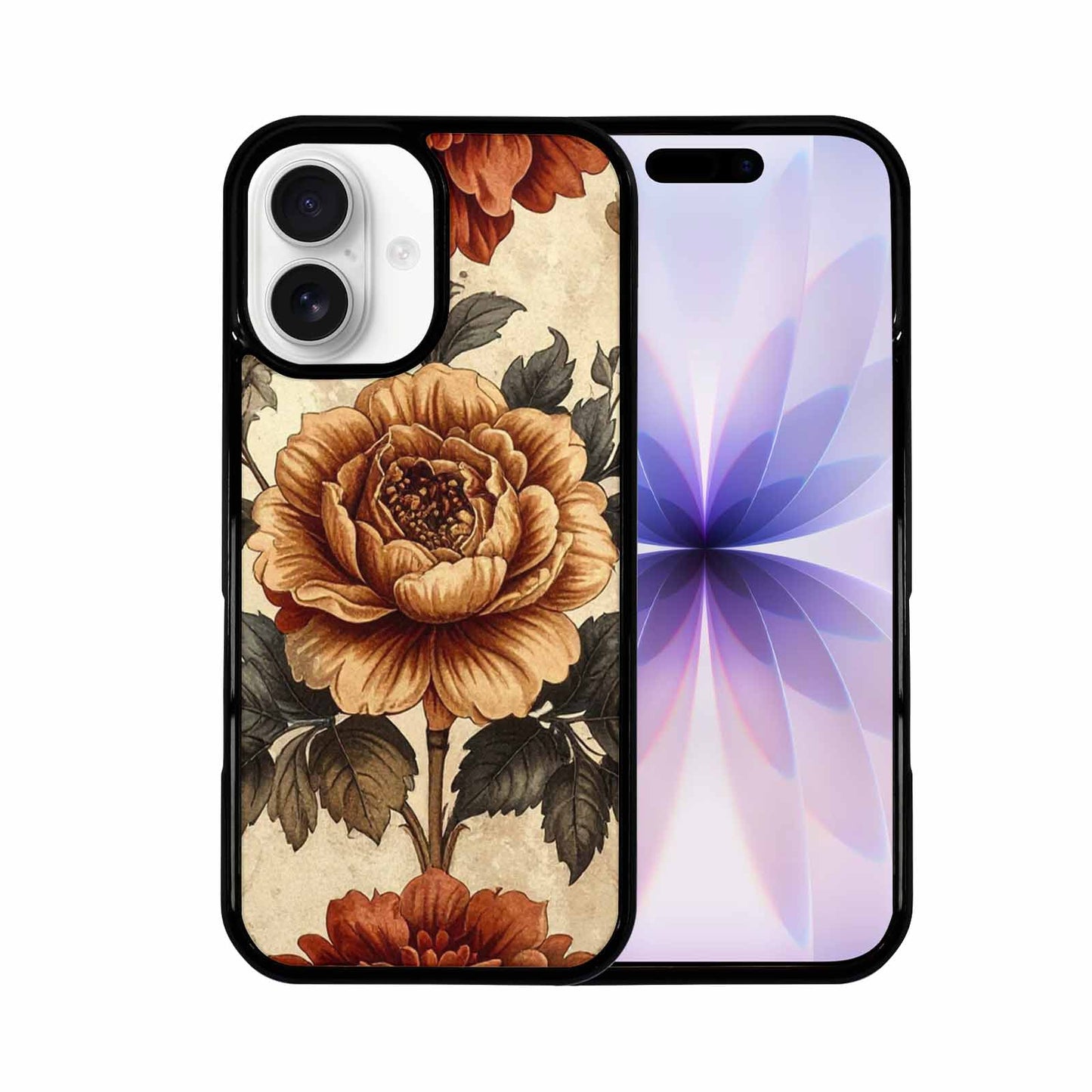 iPhone 17 Case — Vintage Botanical Art Pattern Floral, Custom Print Case Cover