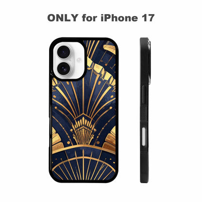 iPhone 17 Case — Art Deco Illustration Pattern Original Art, Unique Phone Case Design