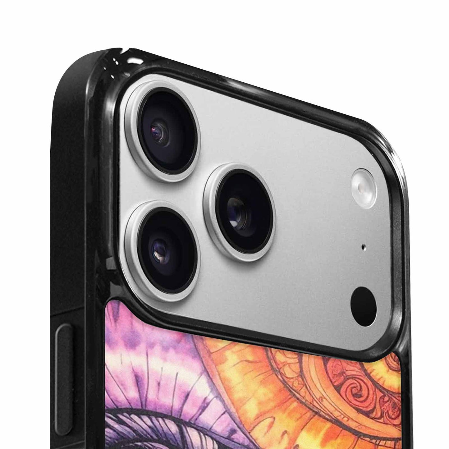 iPhone 17 Pro Max Case — Tie Dye Swirls (black Tie Dye, Custom Art Phone Cover