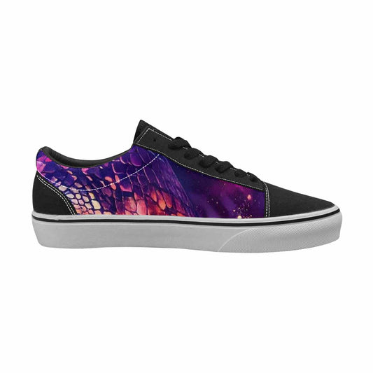MEN'S Galaxy Snake Print Canvas Lace-Up Dreamcore Custom Shoes