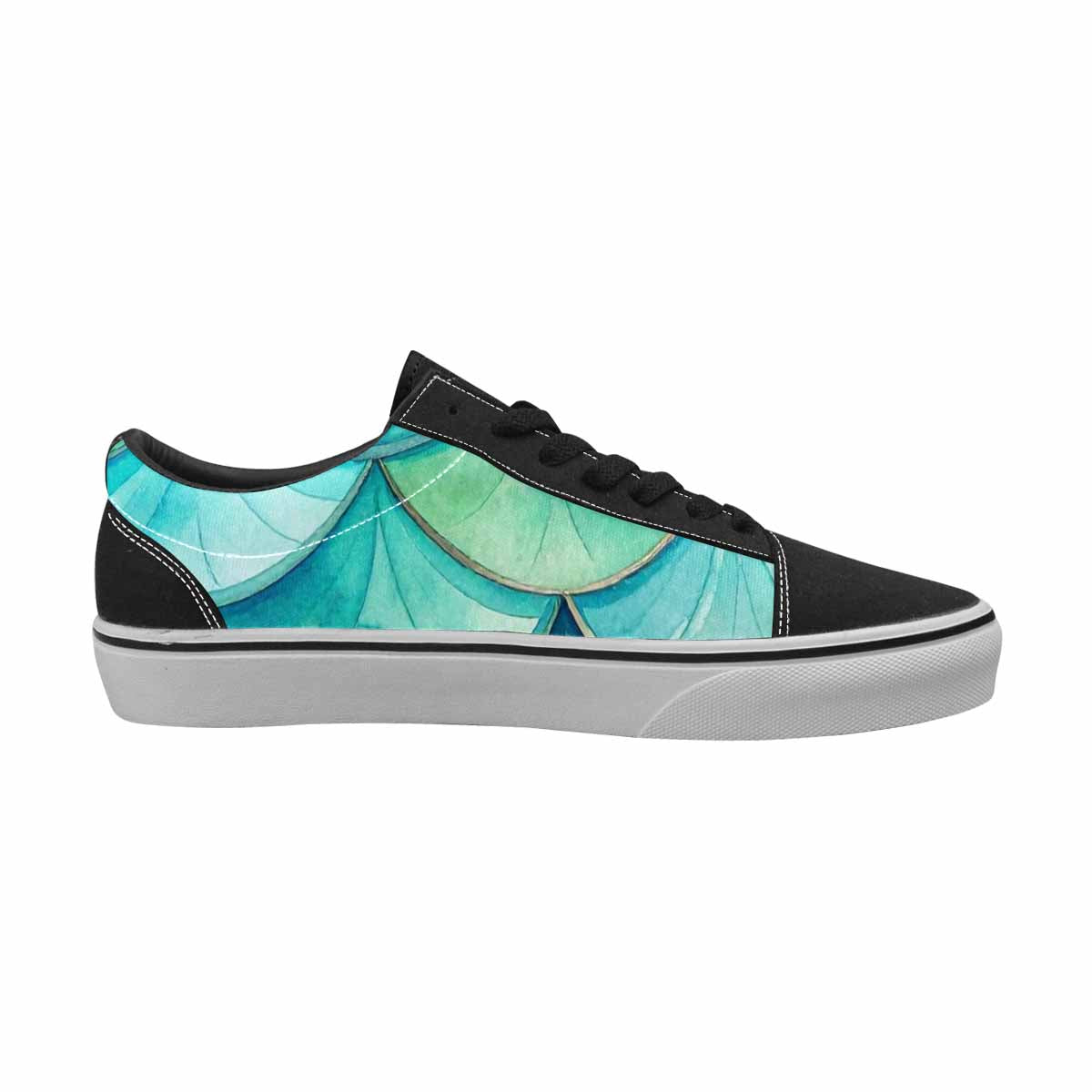 MEN'S Mermaid Scale Canvas Lace-Up Neon Fantasy Shoes