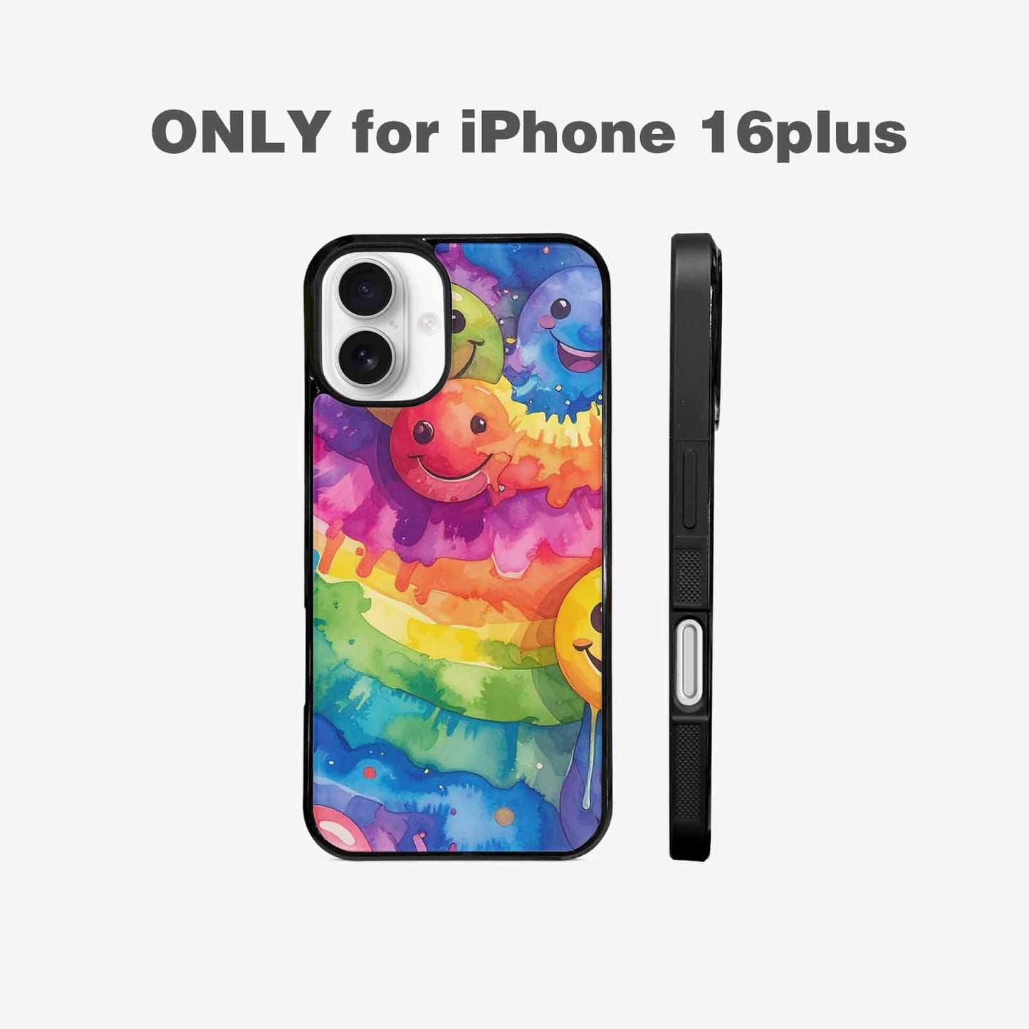 iPhone 16 Plus Case — Smiley Facessmiley Faces Tie D 2b9, Custom Art Phone Cover
