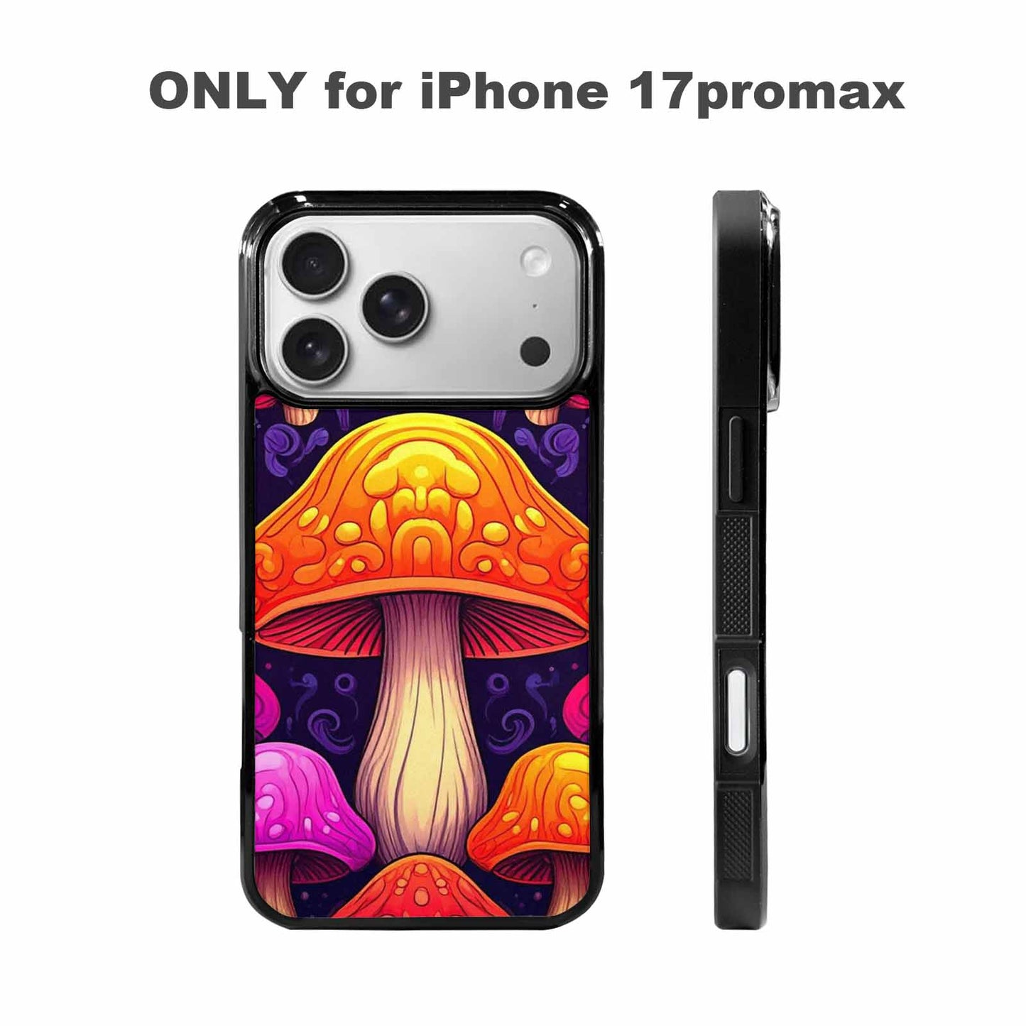 iPhone 17 Pro Max Case — Psychedelic Mushroom Cartoon Pattern Cartoon Cute, Personalized Phone Case