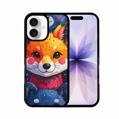 iPhone 17 Case — Watercolor Kawaii Fox Watercolor Abstract, Custom Print Case Cover