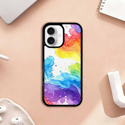 iPhone 17 Case — Watercolor Splash Abstract Pattern, Watercolor Abstract, Customized Protective Case