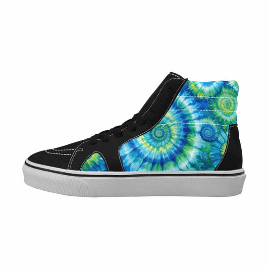 MEN'S Tie Dye Swirl High Top Canvas Grunge Custom Sneakers
