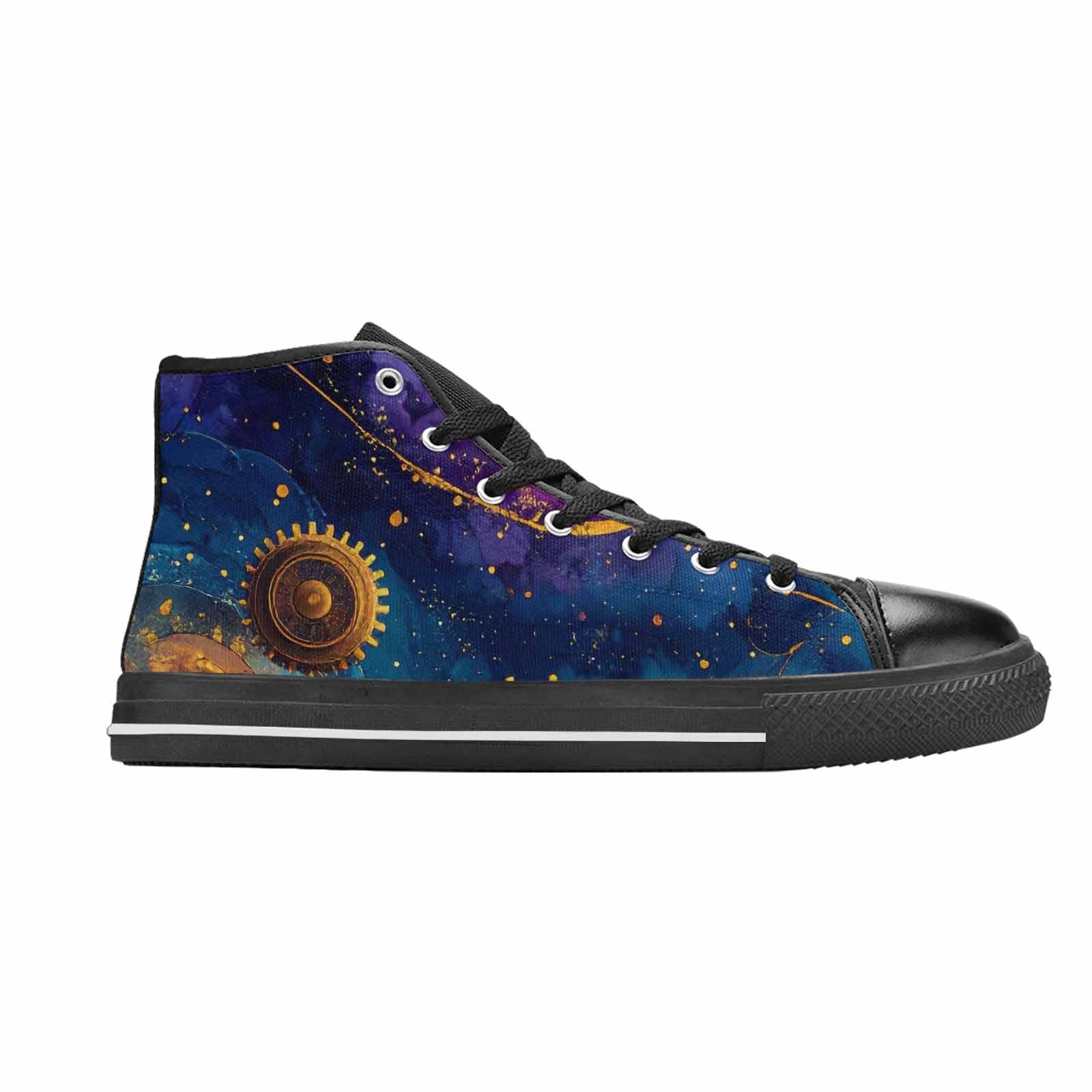 MEN'S Steampunk Galaxy High Top Canvas Surreal Custom Shoes