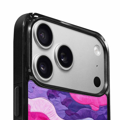 iPhone 17 Pro Case — Vivid Camo Bisexual Pride Camo, Unique Phone Case Design