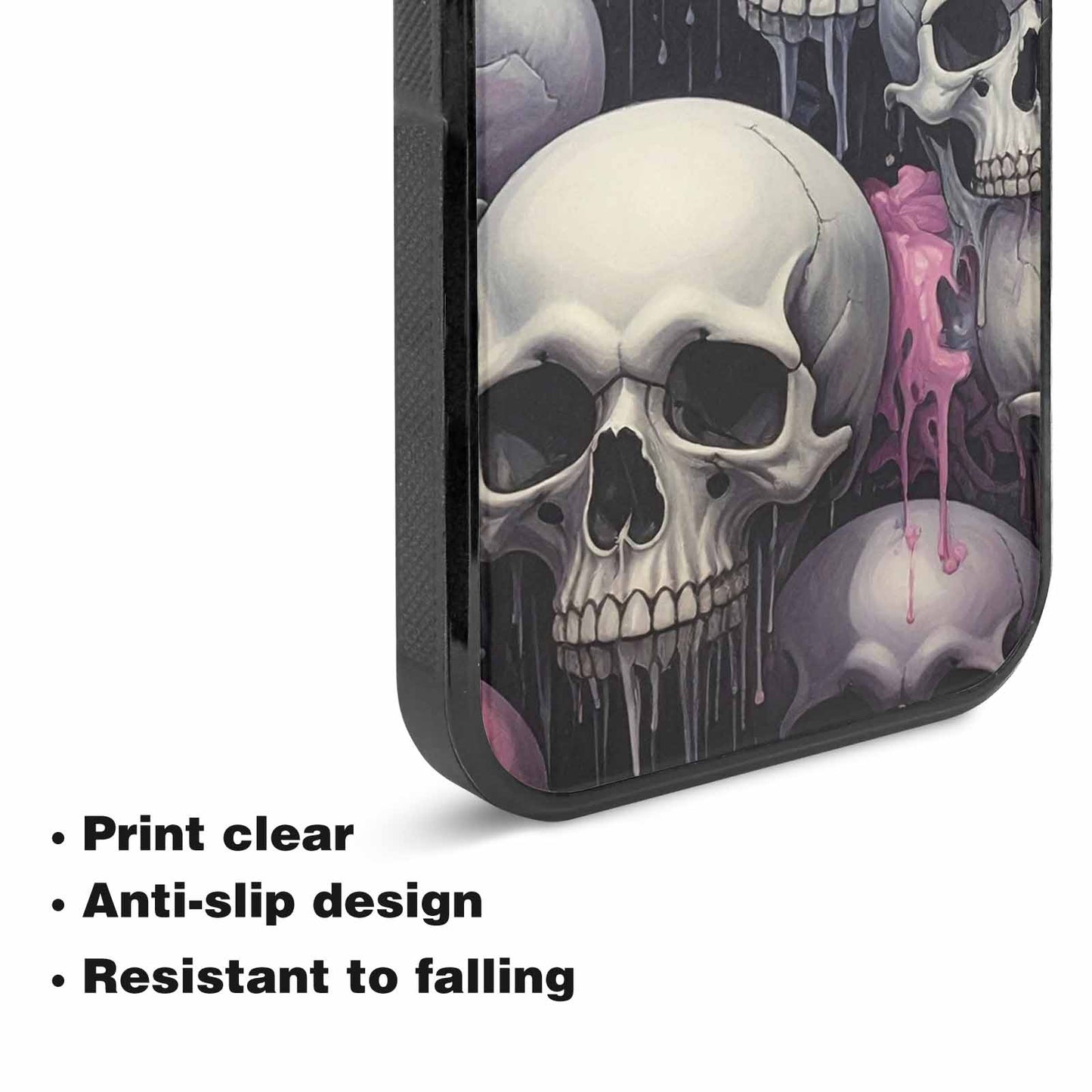 iPhone 15 Plus Case — Dark Black And White Color Tone, Unique Phone Case Design
