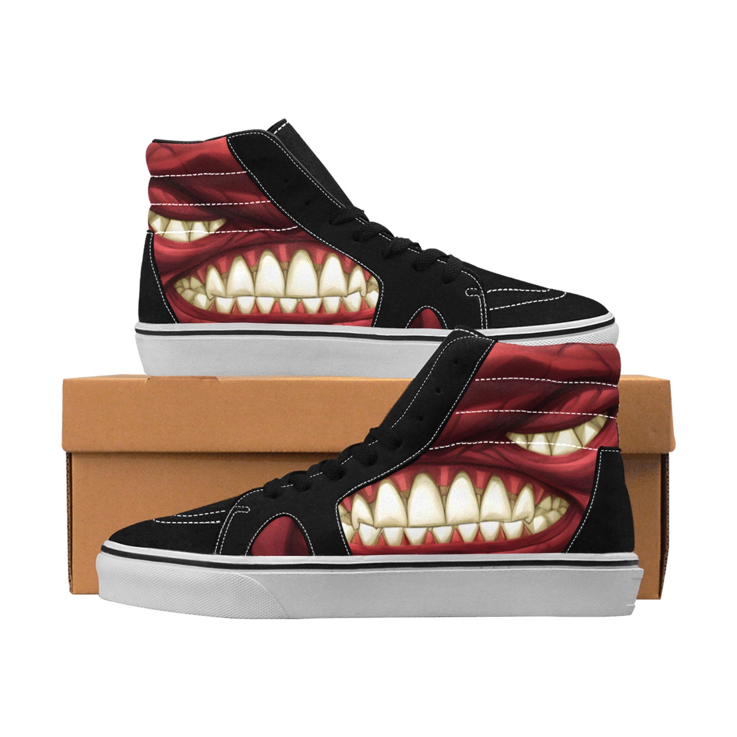 WOMEN'S Jack Trades Comic Pages High Top Skateboarding Surreal Sneakers
