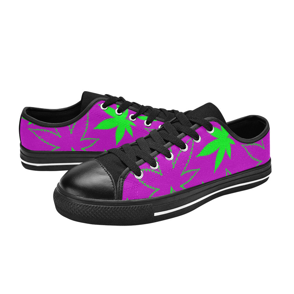 MEN'S Cc Weed 420 Art Canvas Cottagecore Custom Sneakers