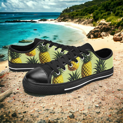 Peacock Orange Black Wearable MEN Bold Art - Freaky Shoes | Custom Art Sneakers