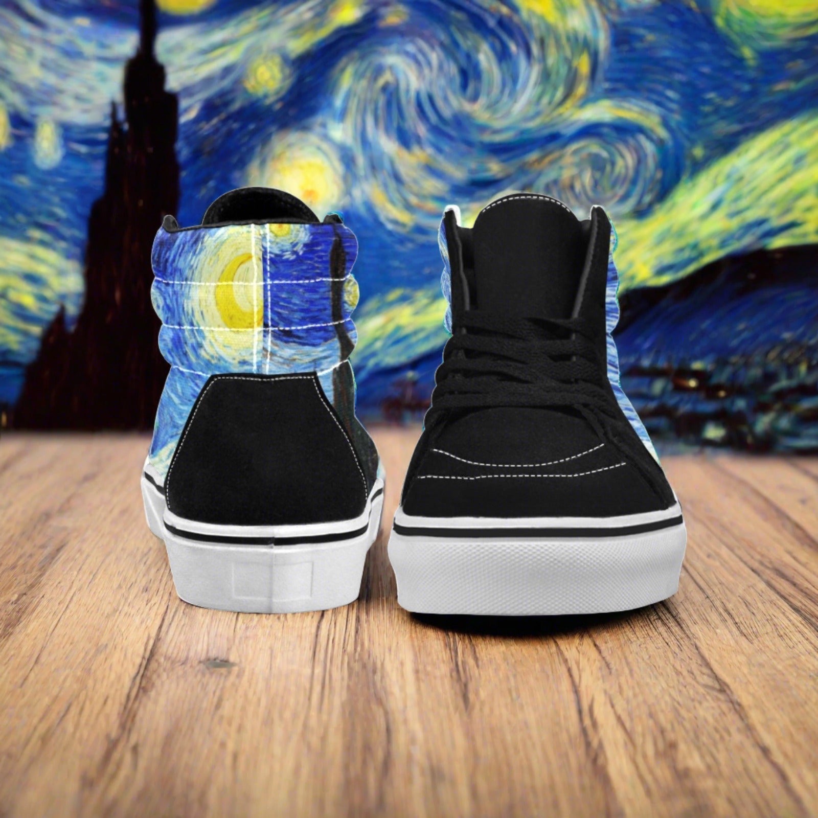 Viking Navy Indigo Custom WOMEN Bold Art - Freaky Shoes | Custom Art Sneakers