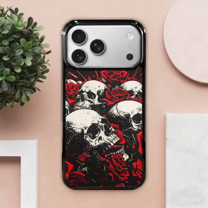 iPhone 17 Pro Max Case — Skull Dark Art Gothic Print Gothic, Custom Made Phone Cover