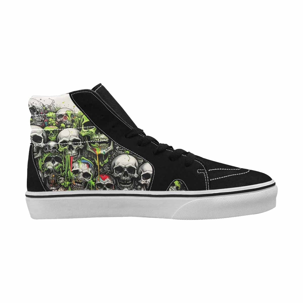 MEN'S Rainbow From Skull S High Top Canvas Surreal Shoes