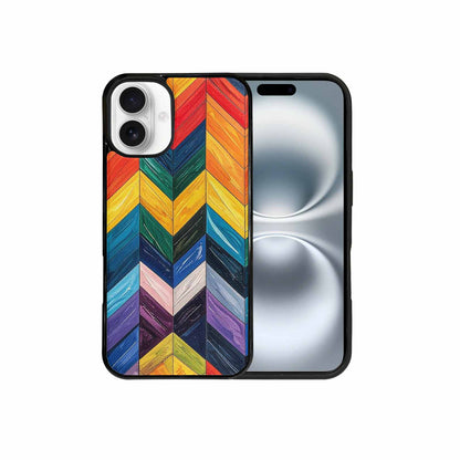 iPhone 16 Plus Case — Progress Pride Flag Color Theme Small, Custom Print Case Cover