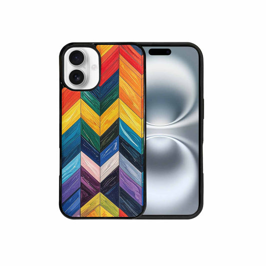 iPhone 16 Plus Case — Progress Pride Flag Color Theme Small, Custom Print Case Cover