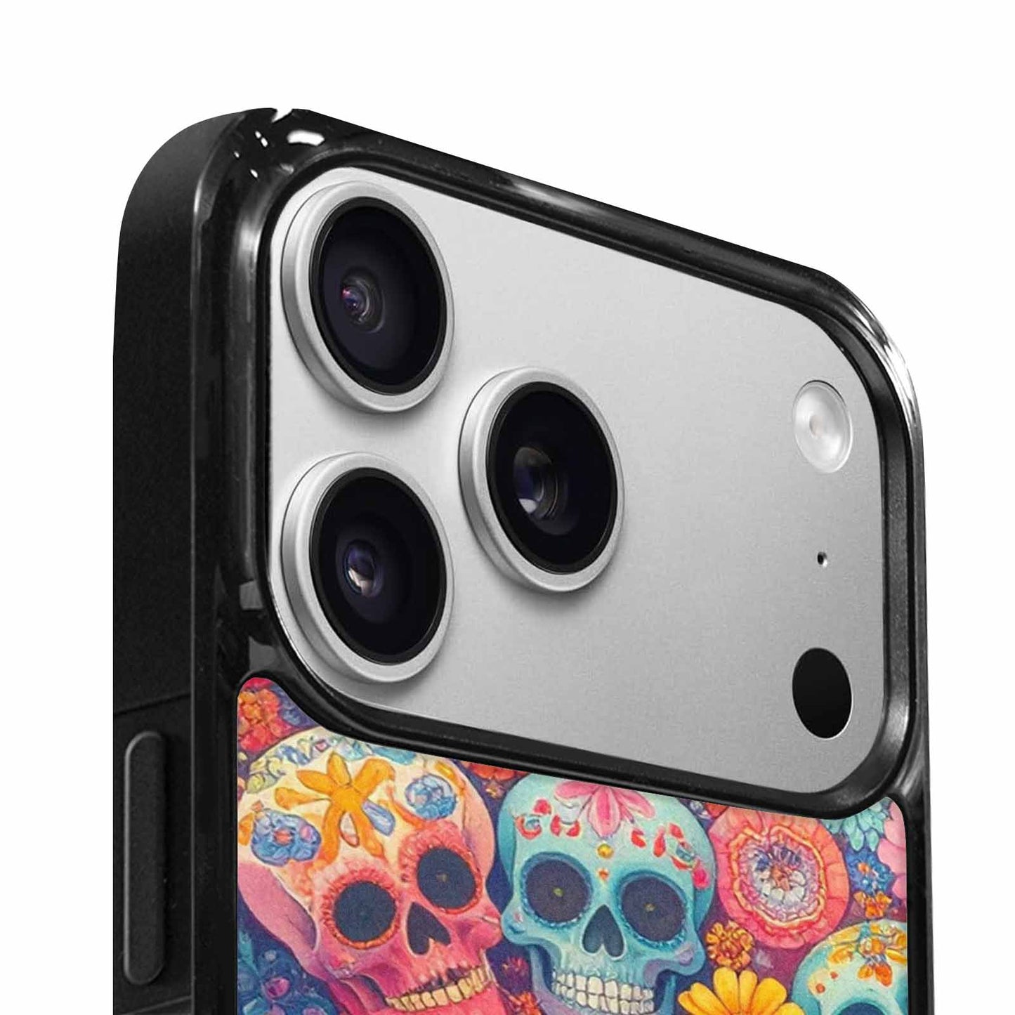 iPhone 17 Pro Max Case — Ornate Candy Color Skull Gothic Skulls, Custom Phone Case