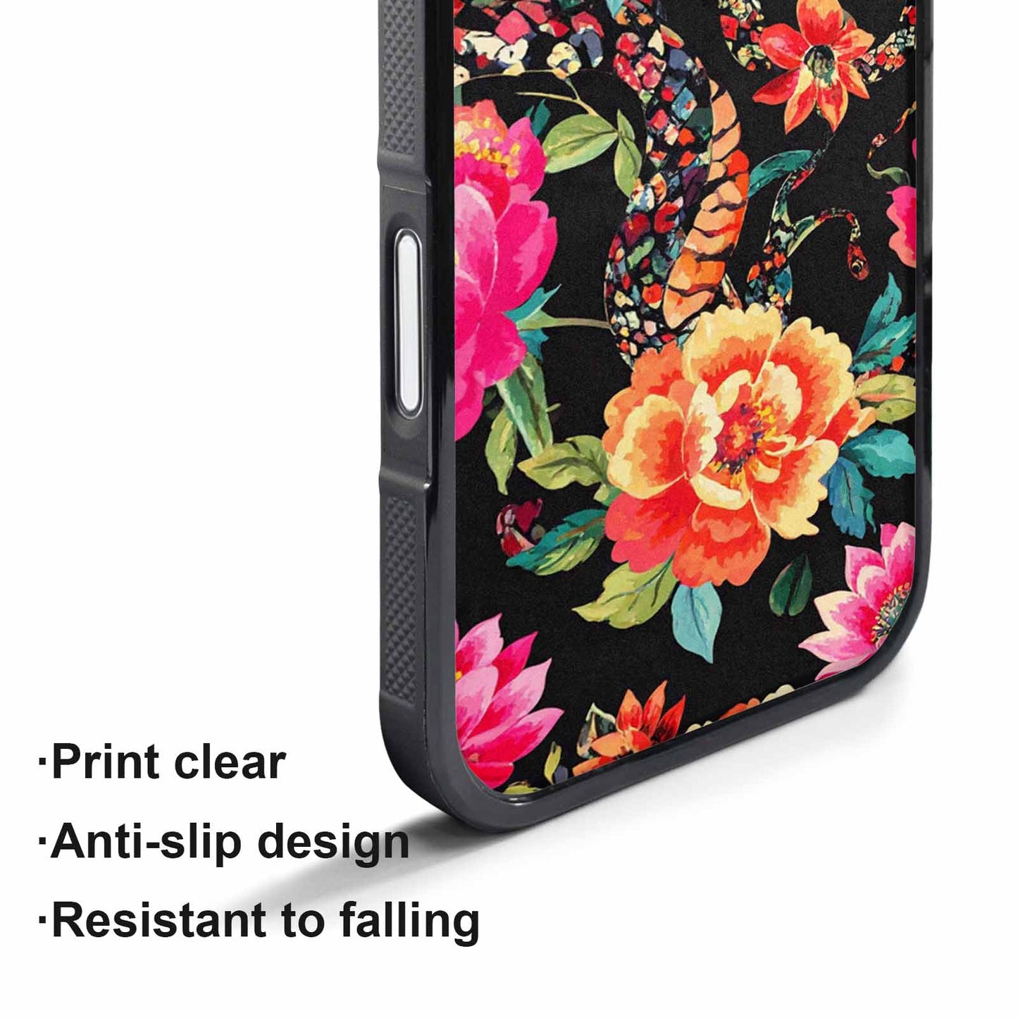 iPhone 17 Air Case — Snakes Print Floral Seamless Pattern Floral, Custom Printed Phone Case