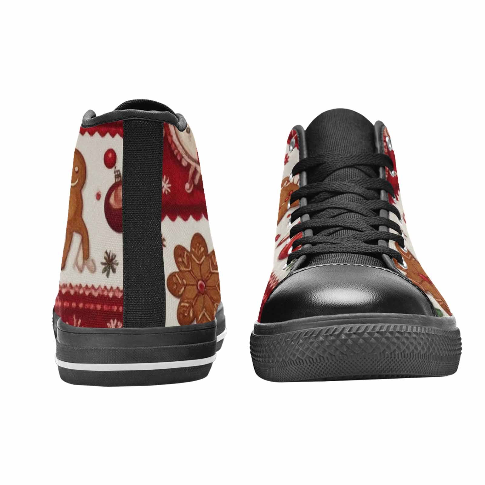 MEN'S Christmas Holly Snowflake High Top Canvas Aesthetic Sneakers