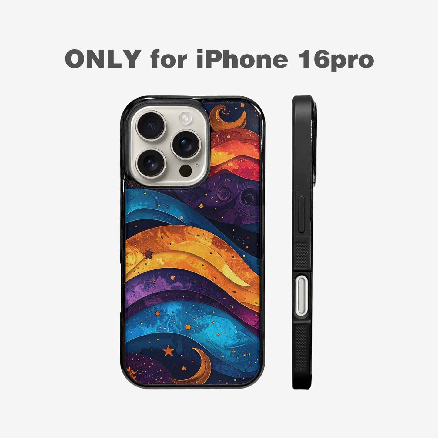 iPhone 16 Pro Case — Steampunk Galaxy Art Seamless Pattern Vibrant, Custom Made Phone Cover