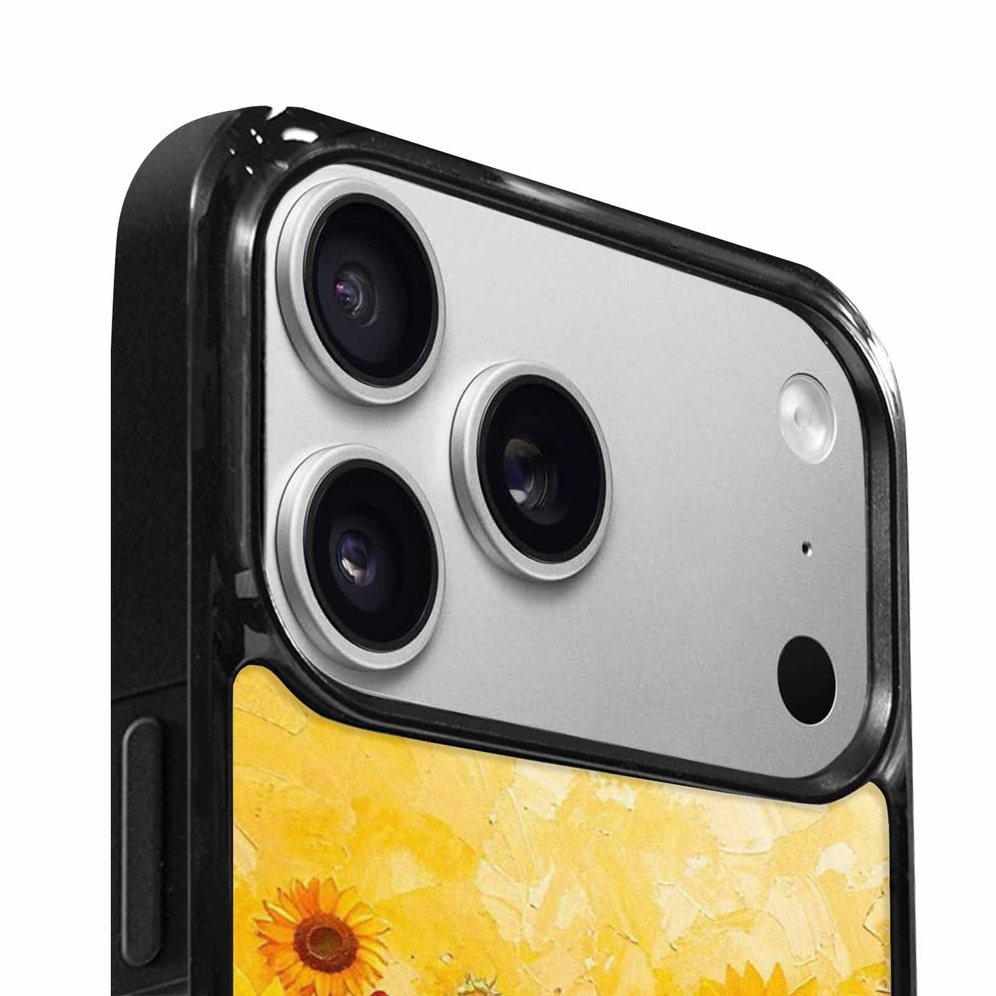 iPhone 17 Pro Max Case — Full Color Vibrant Sunflower Floral, Custom Designed Case Cover