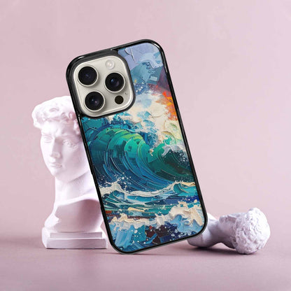 iPhone 16 Pro Case — Wave Crest Splash Wave Crest Splash, Custom Print Case Cover