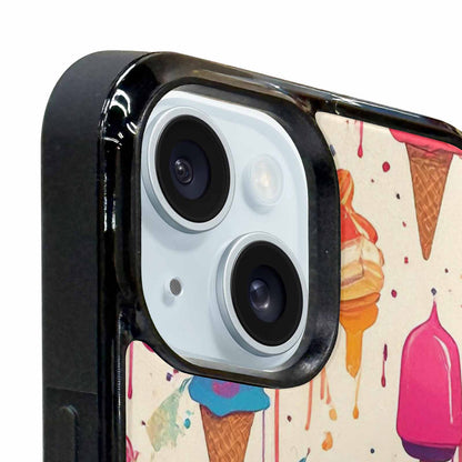 iPhone 15 Plus Case — Ice Cream Motif Ice Cream Motifs, Custom Printed Phone Case