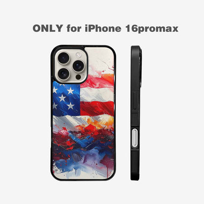 iPhone 16 Pro Max Case — Usa Flag Stars And Stripes Art, Personalized Phone Case