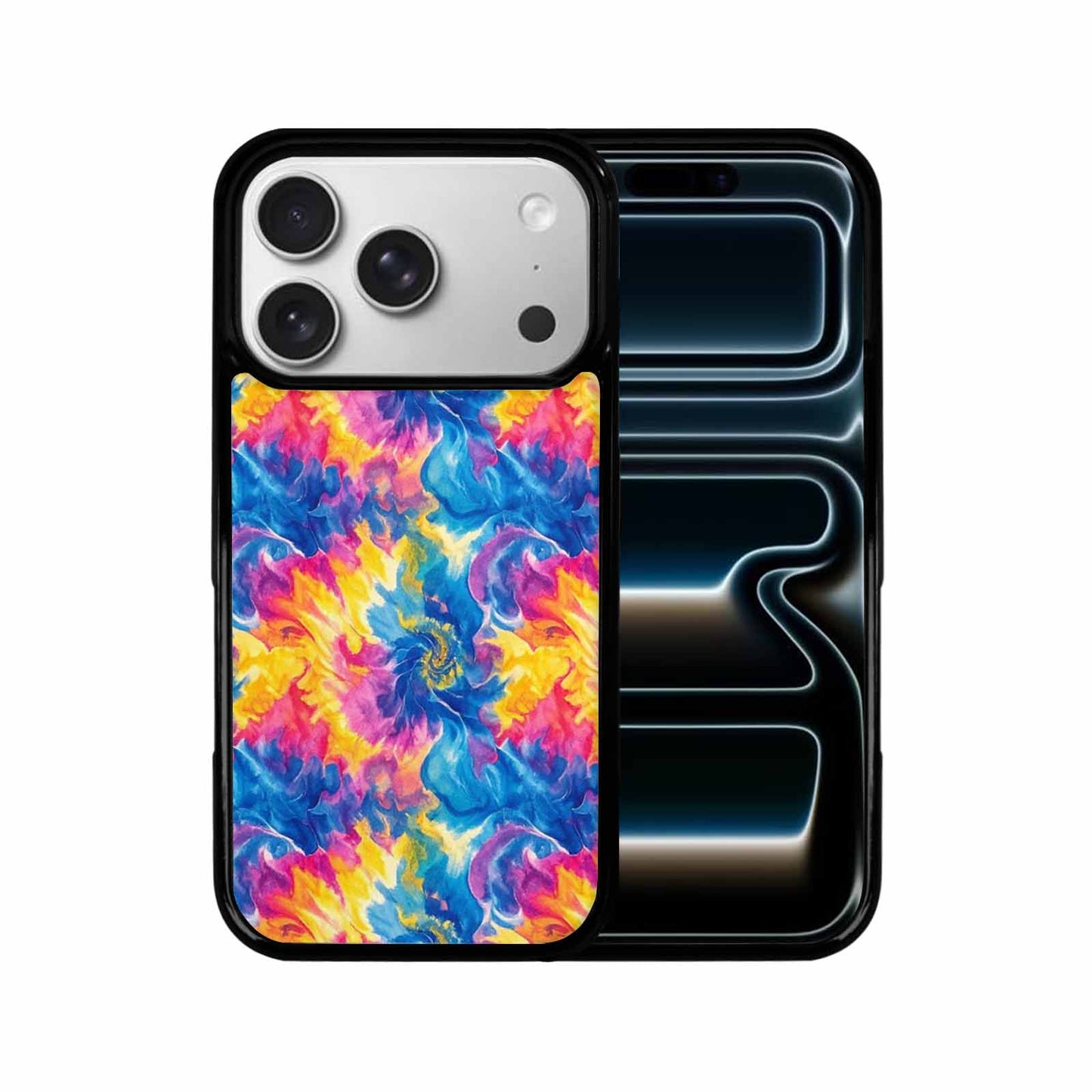 iPhone 17 Pro Case — Small Tie Dye Swirl Pattern Tie, Personalized Phone Case