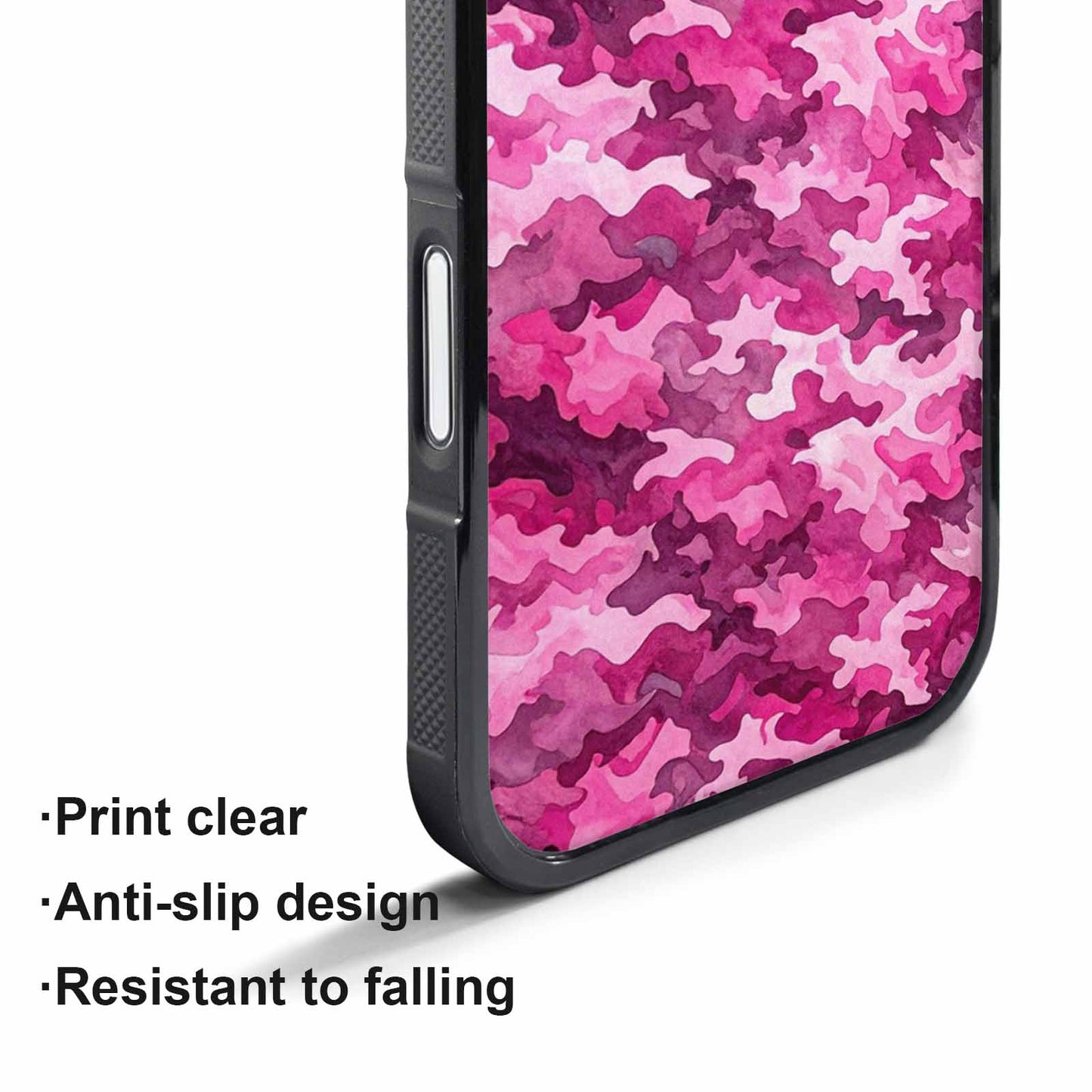 iPhone 17 Pro Case — Small Military Camouflage Blotch Pattern Camo, Personalized Phone Case