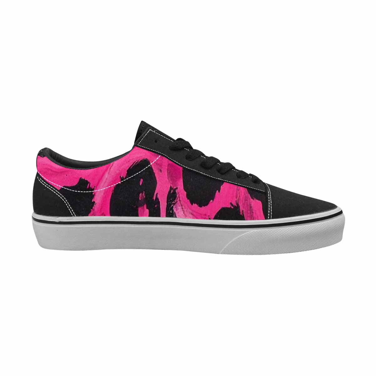 WOMEN'S Animal Print Lace-Up Canvas Dark Academia Sneakers