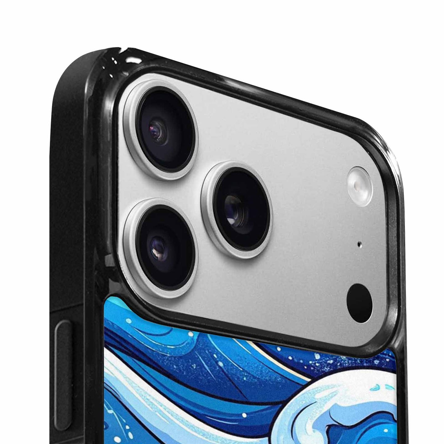 iPhone 17 Pro Max Case — Glossy Winter Wave Cartoon Cute, Unique Phone Case Design