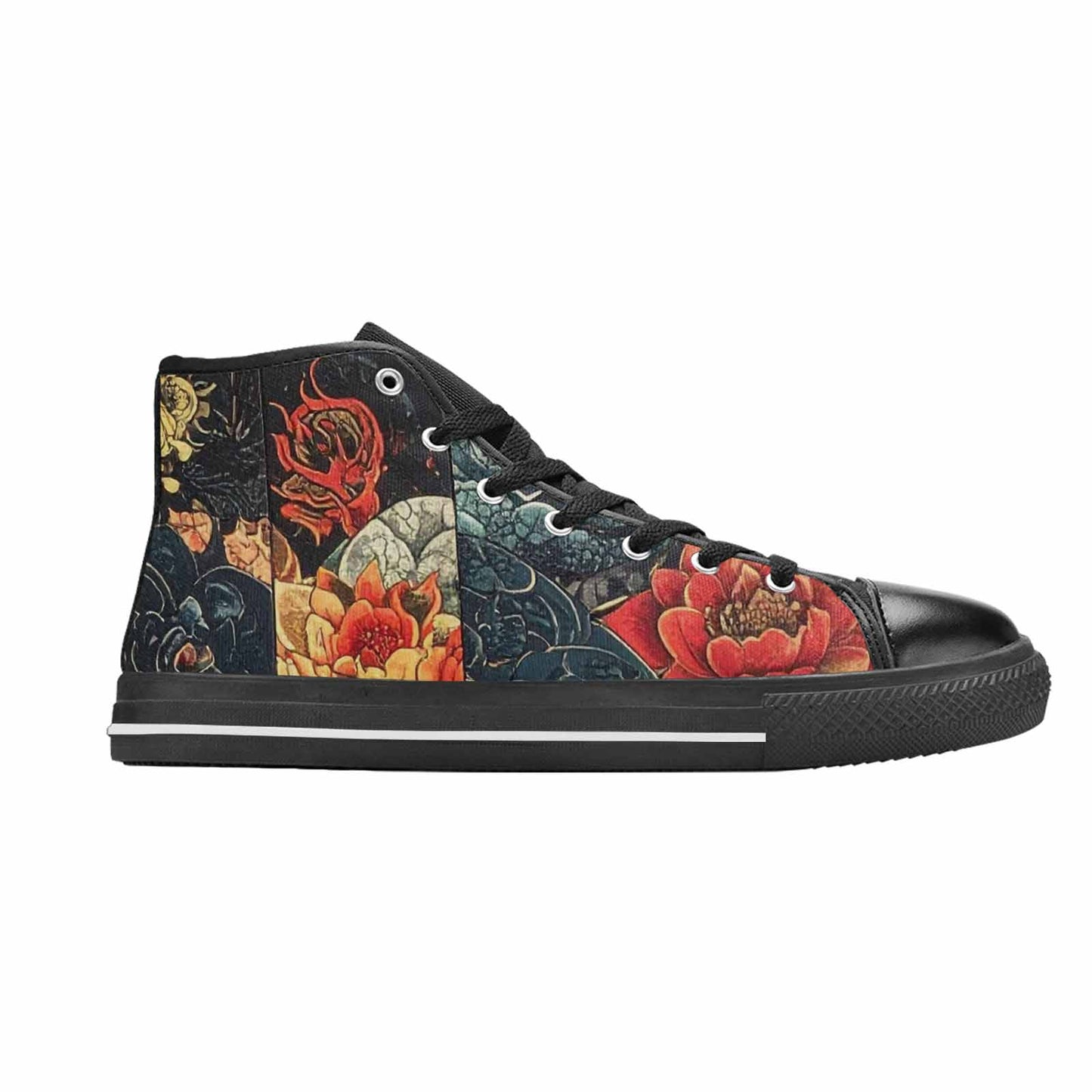 MEN'S Dragon Scale Fantasy High Top Canvas Y2K Custom Shoes