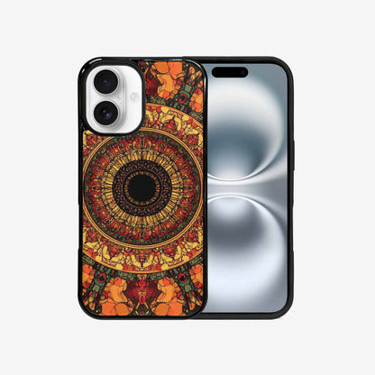 iPhone 16 Case — Mandala Lions Art Seamless Pattern Vibrant, Custom Print Case Cover