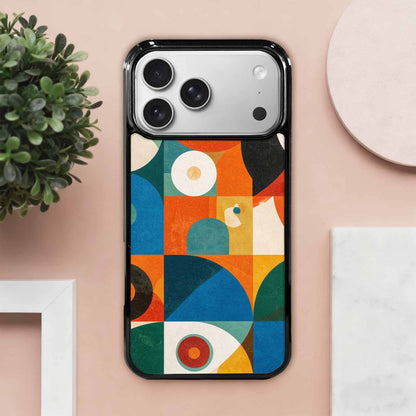 iPhone 17 Pro Max Case — Memphis Art Pattern Retro Vintage, Custom Print Case Cover