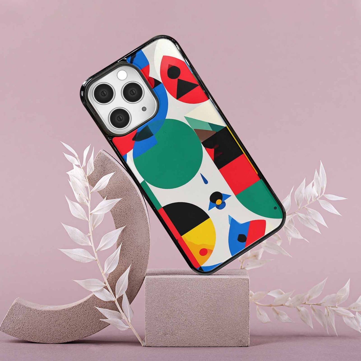 iPhone 15 Pro Max Case — 1960s Mod Cartoon Art Pattern, Custom Made Phone Cover