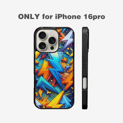 iPhone 16 Pro Case — Lightning Bolt Storm Pattern Hundreds Of, Custom Phone Case