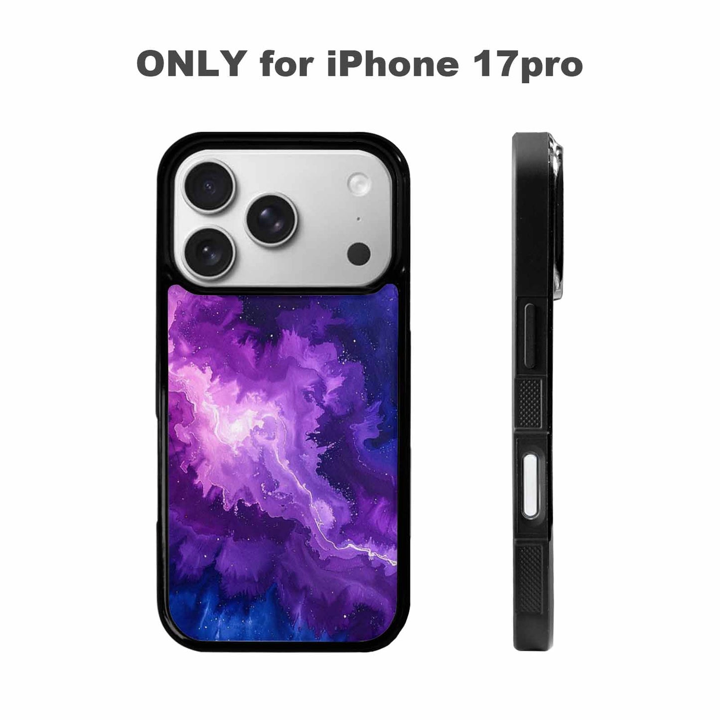 iPhone 17 Pro Case — Cosmic Tie Dye Pattern Deep Tie, Custom Phone Case