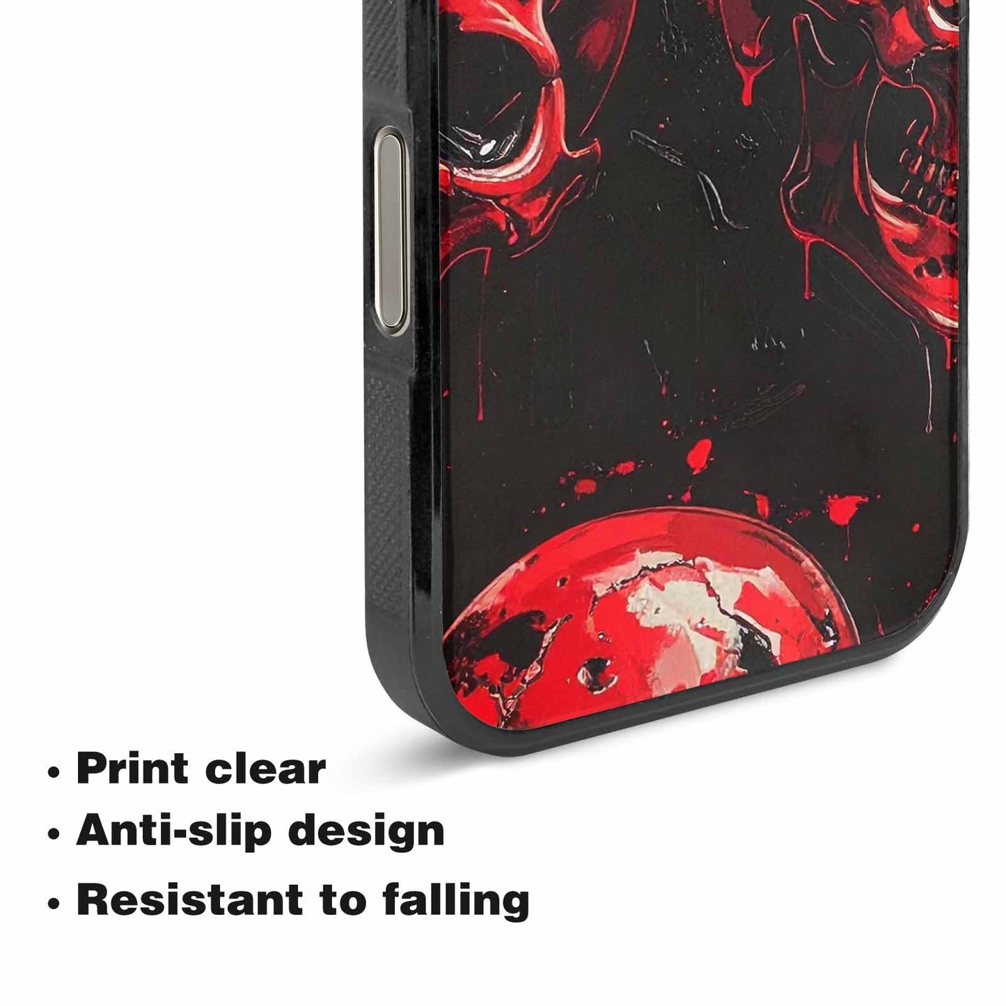 iPhone 16 Pro Case — 1000\'s Of Skulls Overlapping Eachother Everywhere, Original Design Phone Case