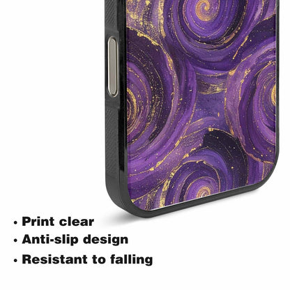 iPhone 15 Pro Max Case — Swirling Brushstroke Starry Night Texture Blended, Original Design Phone Case