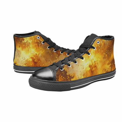 WOMEN'S Galaxy Art - High Top Canvas Wallpaper Art Shoes