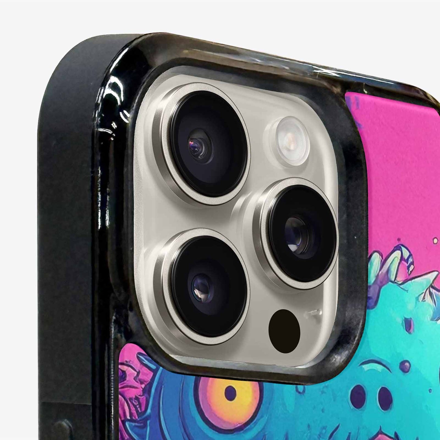 iPhone 16 Pro Case — Overlapping Endlessly No Empty Space Monsters, Customized Protective Case