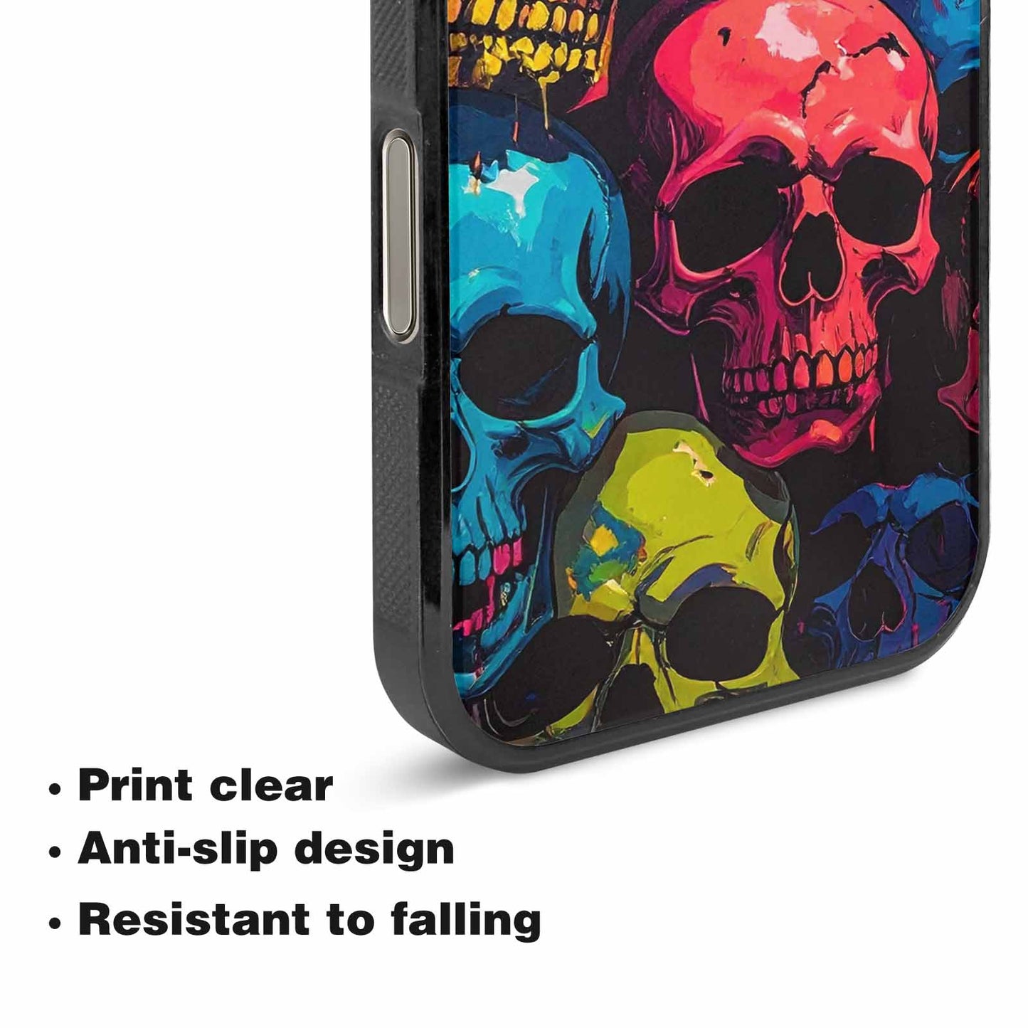 iPhone 16 Pro Case — 1000s Of Skulls Digital Camo Drip, Original Design Phone Case