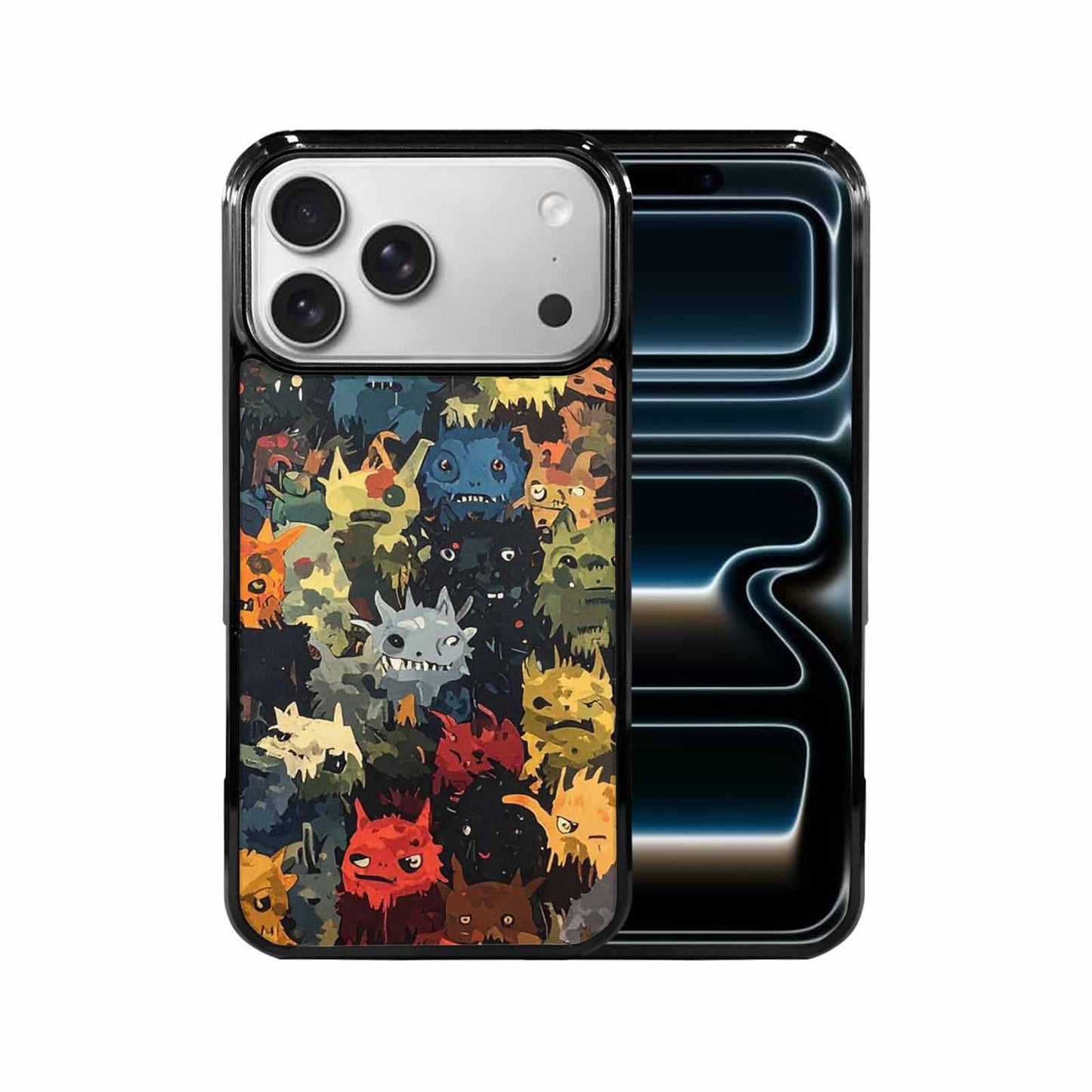 iPhone 17 Pro Max Case — Monsters Camomonsters Pattern Okl Camo, Unique Phone Case Design